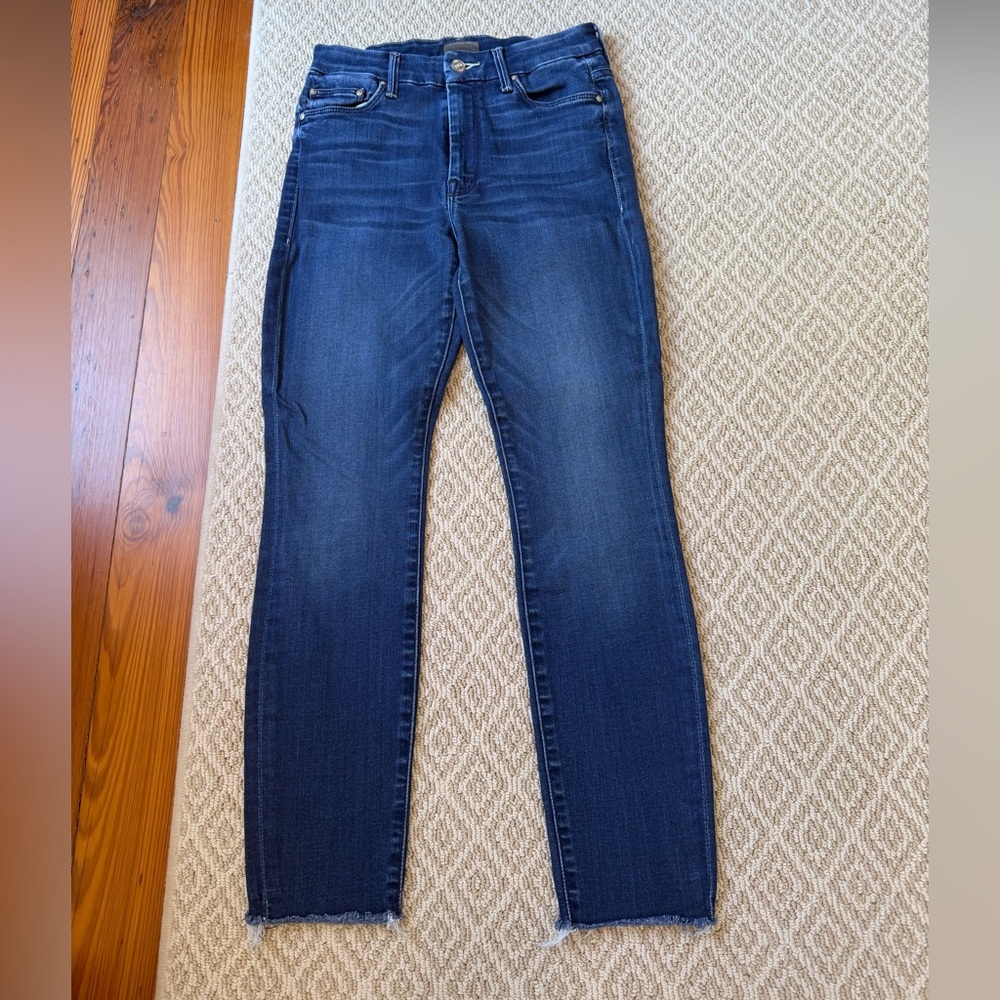 MOTHER Dark Blue Skinny Jeans